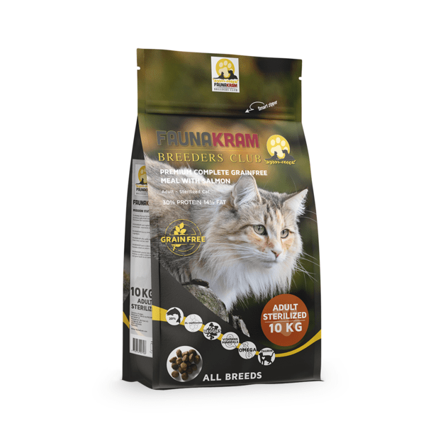 Faunakram - Premium Grainfree Meal with Salmon - 10kg