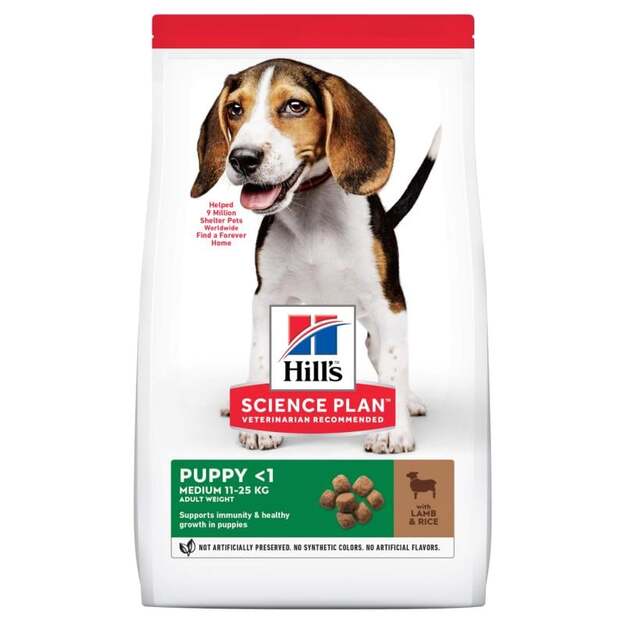 Hills - Dogfood SP Puppy Medium Breed Lamb & Rice 12kg (H604271)