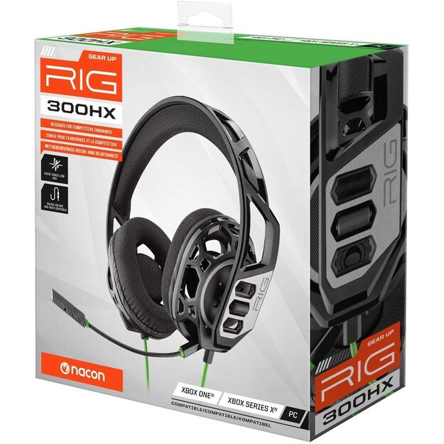Nacon RIG 300HX Stereo Gaming Headset, Wired Xbox / PC