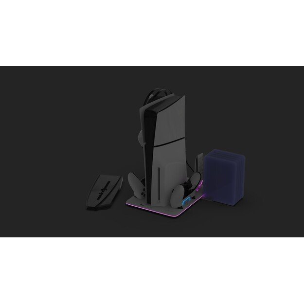 Maxx Tech PS5 DLX LED Mult-Functional Stand for all PS5 consoles