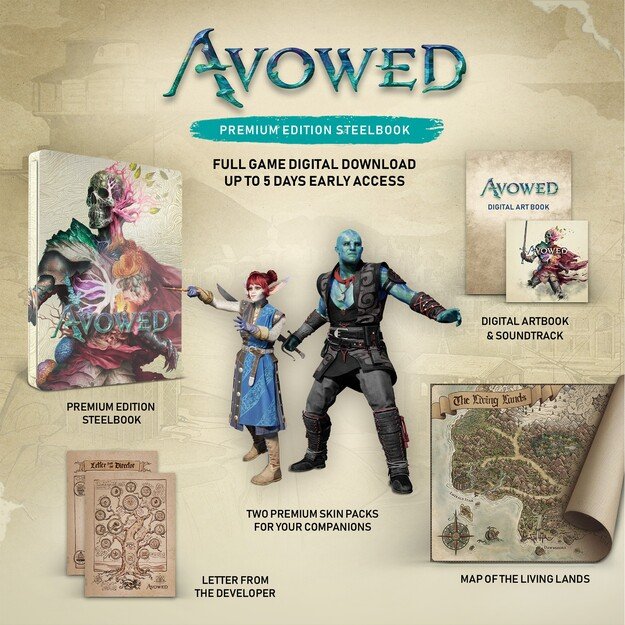 Avowed – Premium Edition SteelBook (Code in Box)

  - Xbox Series X 3