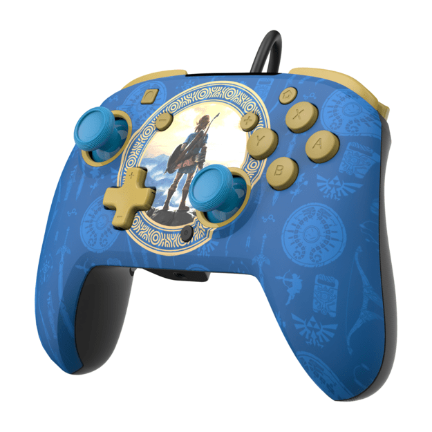 PDP Rematch Wired controller - Zelda Hyrule Blue