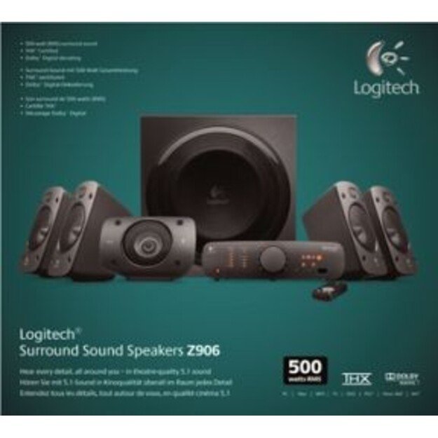 Logitech - Z906 5.1 Surround Sound Speakers