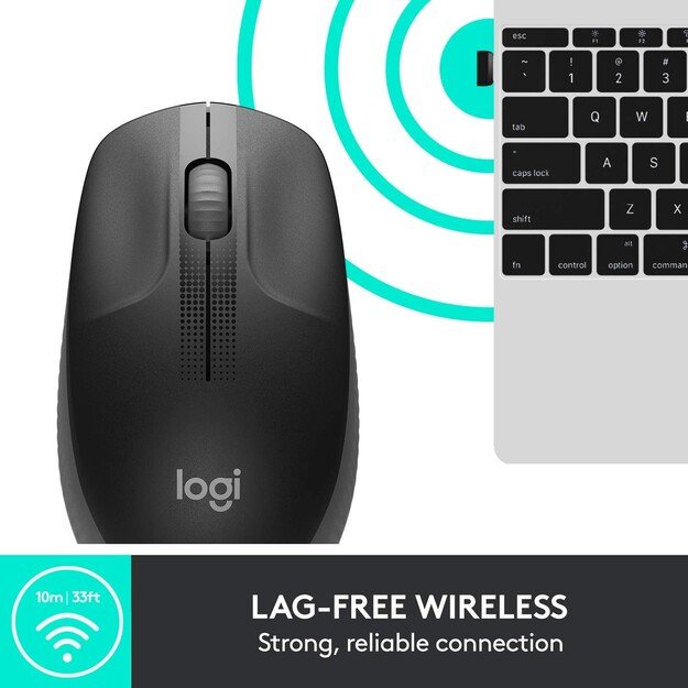 Logitech - M190 Full-size Wireless Mouse