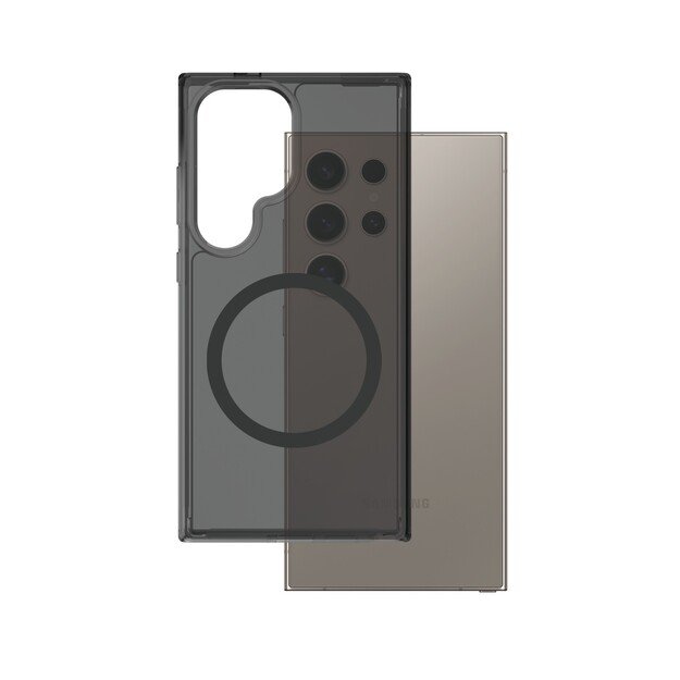 CARE by PanzerGlass - Flagship Case Urban Combat Smokey w. Black Qi Compatible Samsung Galaxy S 2025