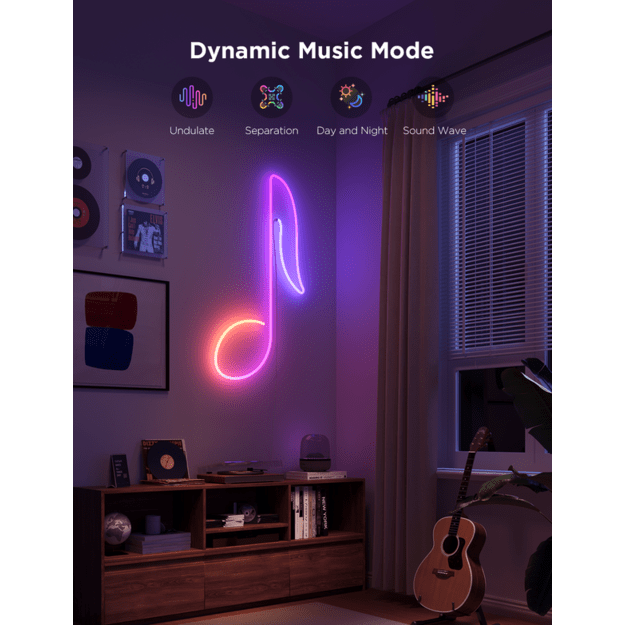 Govee - 3M Neon Preinstalled Strip Light in striking white