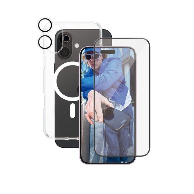 CARE by PanzerGlass - 3-in-1 Flagship Bundle - iPhone 16 Plus