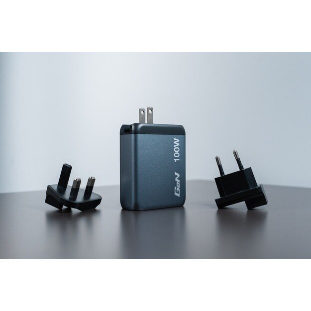 Verbatim - GNC-100 GaN Charger 4 Port 100W USB-A/USB-C
