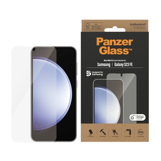 PanzerGlass Screen Protector - Samsung Galaxy S23 FE - Ultra-Wide Fit