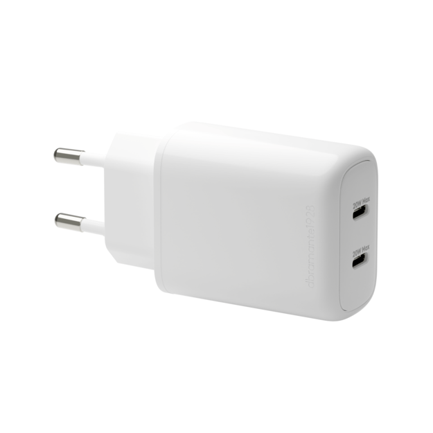 dbramante1928 - Re-charge Pro - EU Wall Charger 2x USB-C 20W - White
