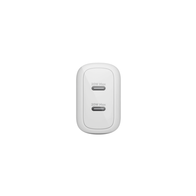 dbramante1928 - Re-charge Pro - EU Wall Charger 2x USB-C 20W - White