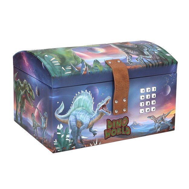 Dino World - Treasure Chest With Code, Sound And Light - (0413441)