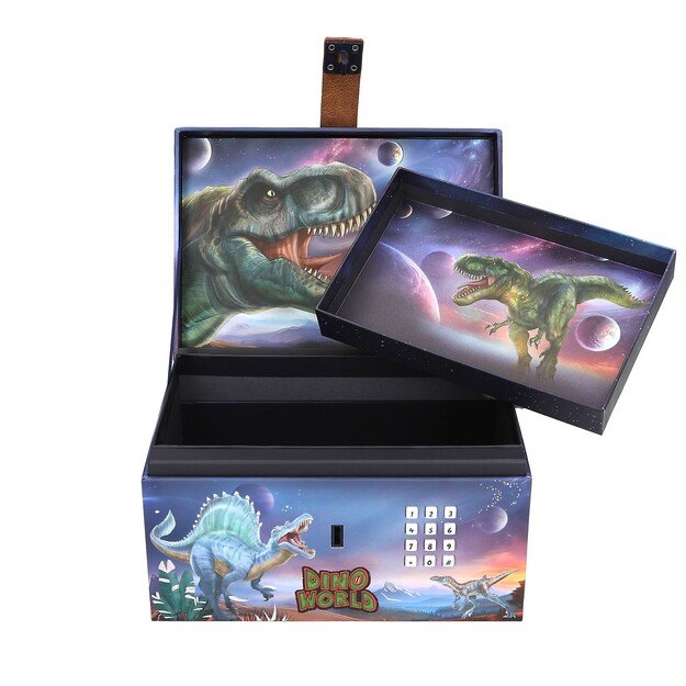 Dino World - Treasure Chest With Code, Sound And Light - (0413441)