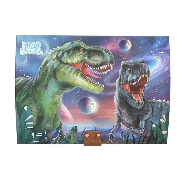 Dino World - Treasure Chest With Code, Sound And Light - (0413441)