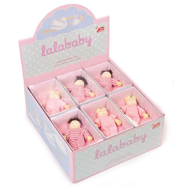 (Bundle) Le Toy Van - Budkin - Lalababy Doll 12 pcs in display - (LP054)