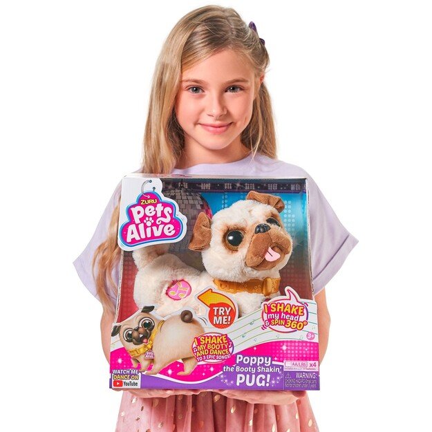 Pets Alive - Pug-S1 Booty Shaking Pug (9521)
