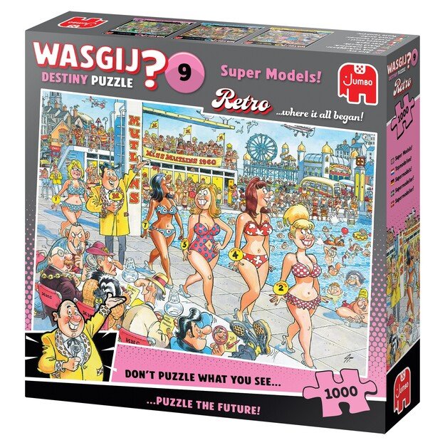 Wasgij - Retro Destiny - #9 Super Models! (1000 pieces) (1110100503)