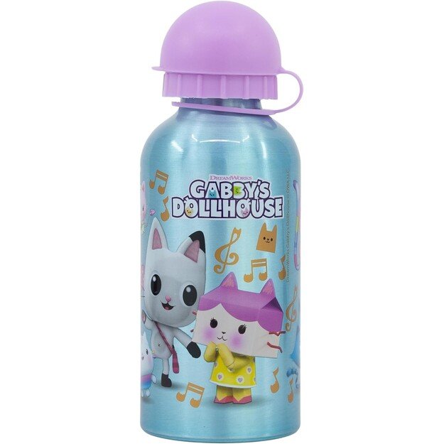 Stor - Aluminium Bottle 400 ml - Gabby's Dollhouse (21234)