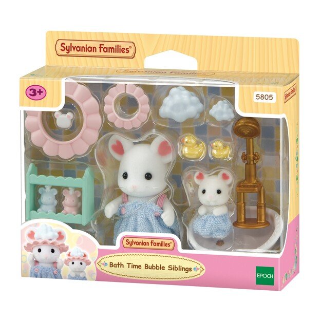 Sylvanian Families - Bath Time Bubble Siblings - (5805)