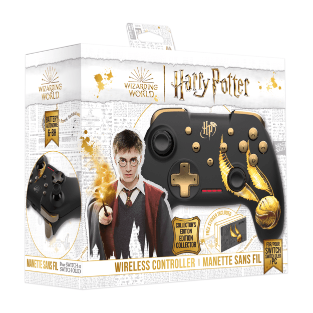 Trade Invaders Wireless Controller Harry Potter Golden Snitch Black (Nintendo Switch)