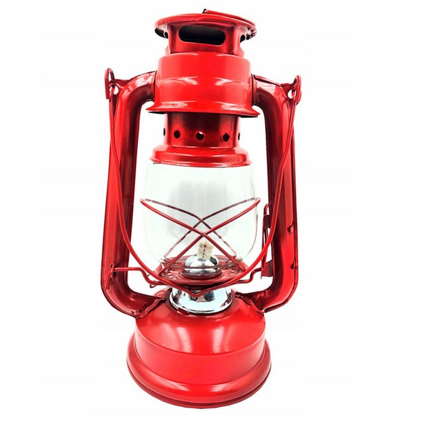 Lampa Naftowa Czerwona 24,5cm 2