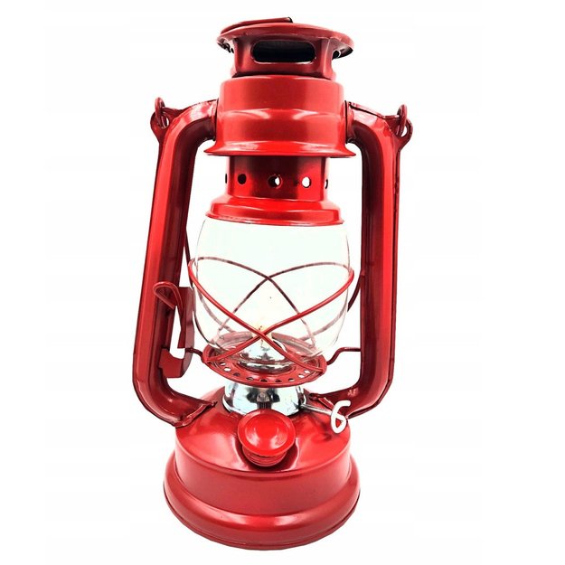 Lampa Naftowa Czerwona 24,5cm 1