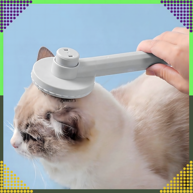 Ergonomiškos savaime išsivalančios šukos šunų ir kačių plaukams