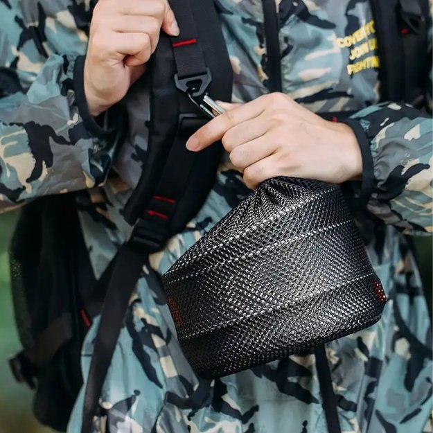 DUŻY ZESTAW SURVIVALOWY NACZYNIA KEMPINGOWE TURYSTYCZNE GARNKI PATELNIA XXL 23