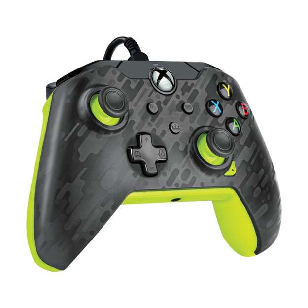 PDP Wired Controller Xbox Series X Blue Carbon - Electric (Yellow) 2