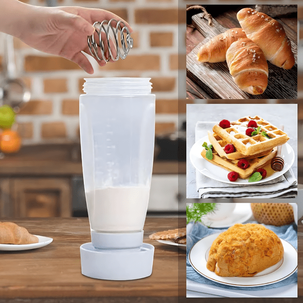 Butelka Dyspenser Dozownik do Mieszania Dozowania Ciasta Naleśników 1000 ml 4