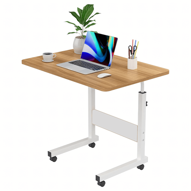 Stolik Biurko pod Laptopa Łóżko na Kółkach Regulowana Wysokość Mobilny  1