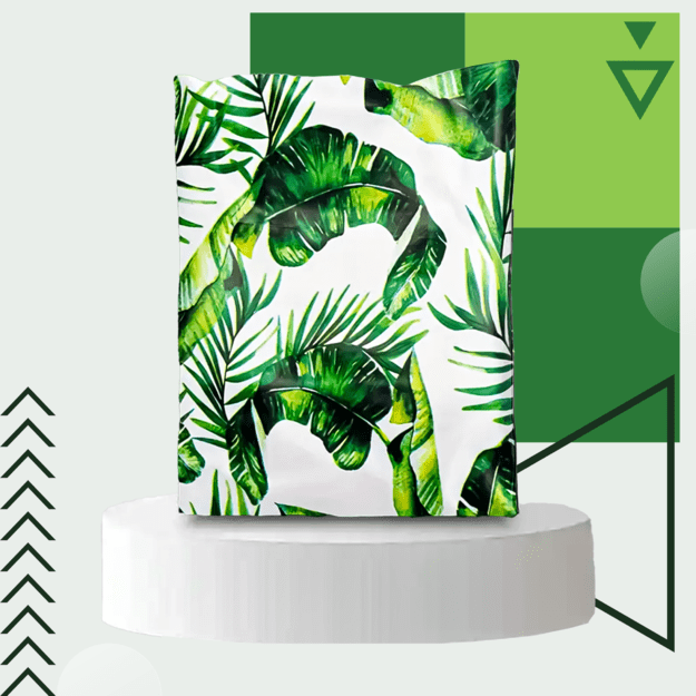 FOLIOPAKI KURIERSKIE MOCNE KOPERTY 255x370 ZIELONE LIŚCIE 50szt 21
