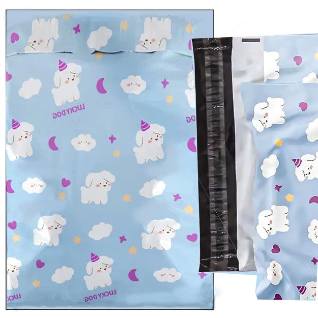 FOLIOPAKI KURIERSKIE MOCNE KOPERTY FOLIOWE 310X420  LUCKY DOG 50szt 1