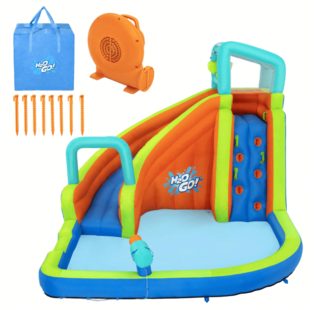 „Bestway 53408“ pripučiama vandens parko žaidimų aikštelė su čiuožykla ir pūstuvu