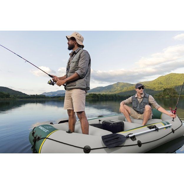 Bestway 65157 Ponton Ranger Elite X4 3.20x1.48 m + Akcesoria Wiosła Pompka  21