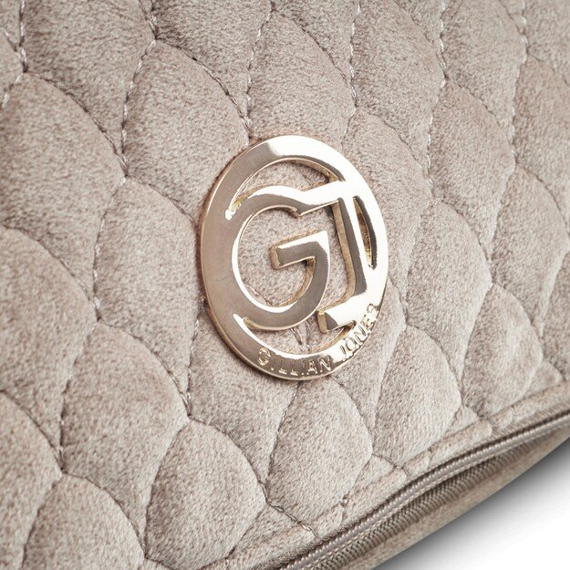 Gillian Jones - Organizer Cosmetic Bag Beige velour