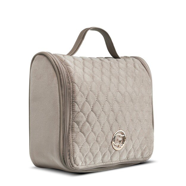 Gillian Jones - Organizer Cosmetic Bag Beige velour