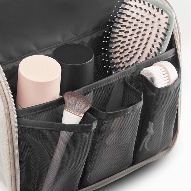 Gillian Jones - Organizer Cosmetic Bag Beige velour