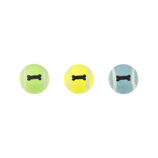 FLAMINGO - Dog Toy - Smash Tennis Balls - 6.5 cm x 3