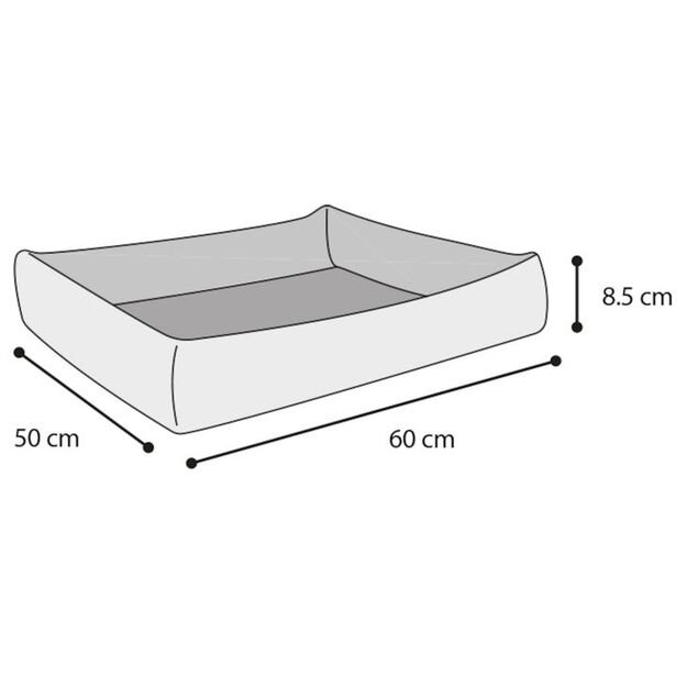 Flamingo - Cooling basket with gel  60x50x8,5CM 1