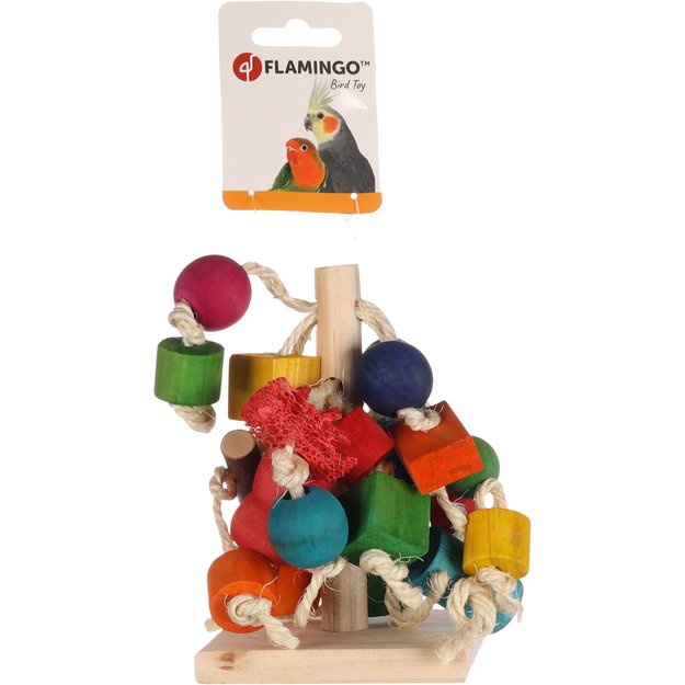 FLAMINGO - Kobb Mix Bird Toy - Bright Colors - 14 x 14 x 15 cm 2