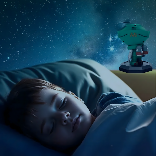 Ķepu patruļa 360° astronauta LED kosmosa lāzerprojektora zvaigžņu lampa