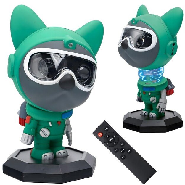 Paw Patrol 360° astronauto LED kosminio lazerinio projektoriaus žvaigždės formos lempa