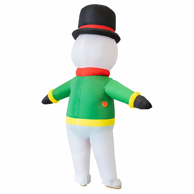 Piepūšamā sniegavīra kostīms, liels piepūšams sniegavīrs svētku ballītēm