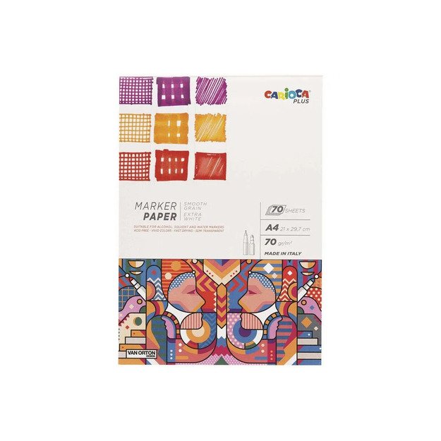 Carioca Plus - Marker pad 70g, A4, 70 pages (809320)