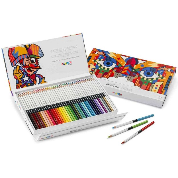Carioca Plus - Colored pencils 4mm, 40 pcs (809308)