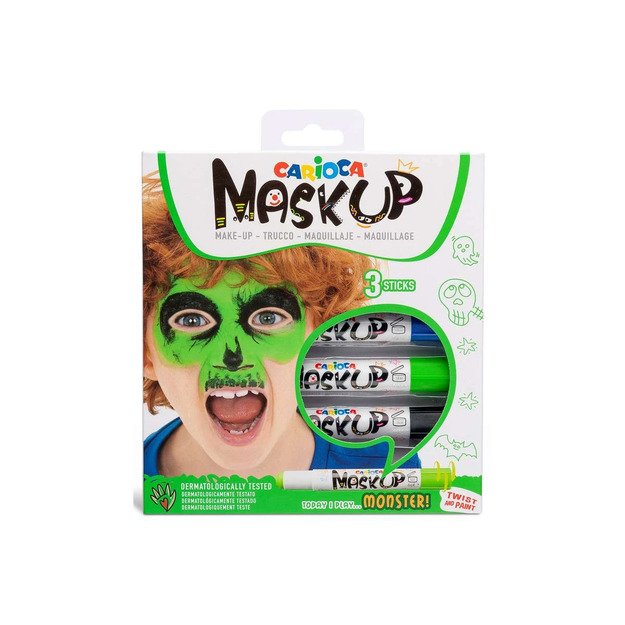 Carioca - Mask Up - Make-up Sticks - Monster (3 stk) (809493)