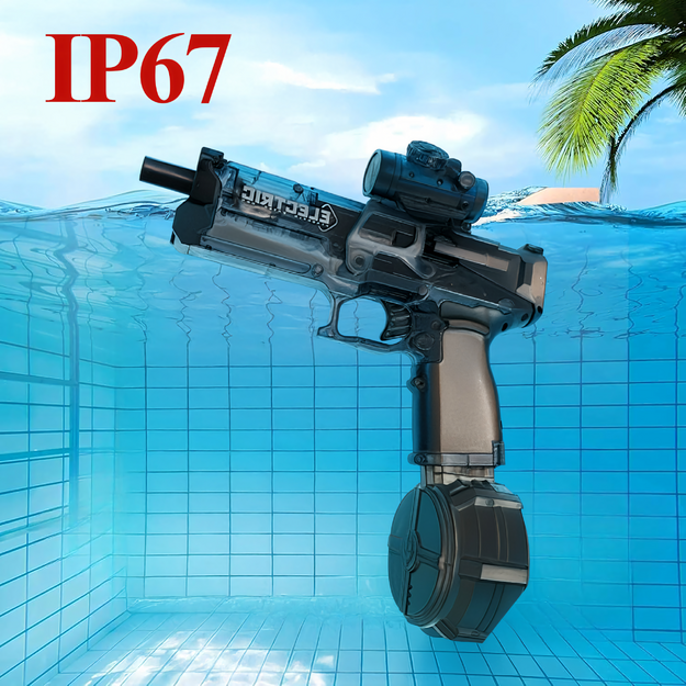 Pistole elektriskā šautene automātiska ūdens uzlādējama 10m rotaļlieta
