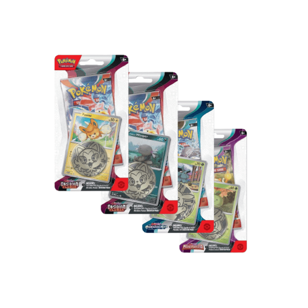 Pokemon Scarlet & Violet – Obsidian Flames - Checklane Blister (4 pcs)