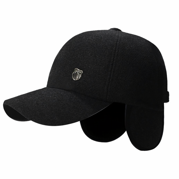 Silta vīriešu ziemas cepure ar vizieri, ausu aizbāžņiem, izolēta pilota cepure